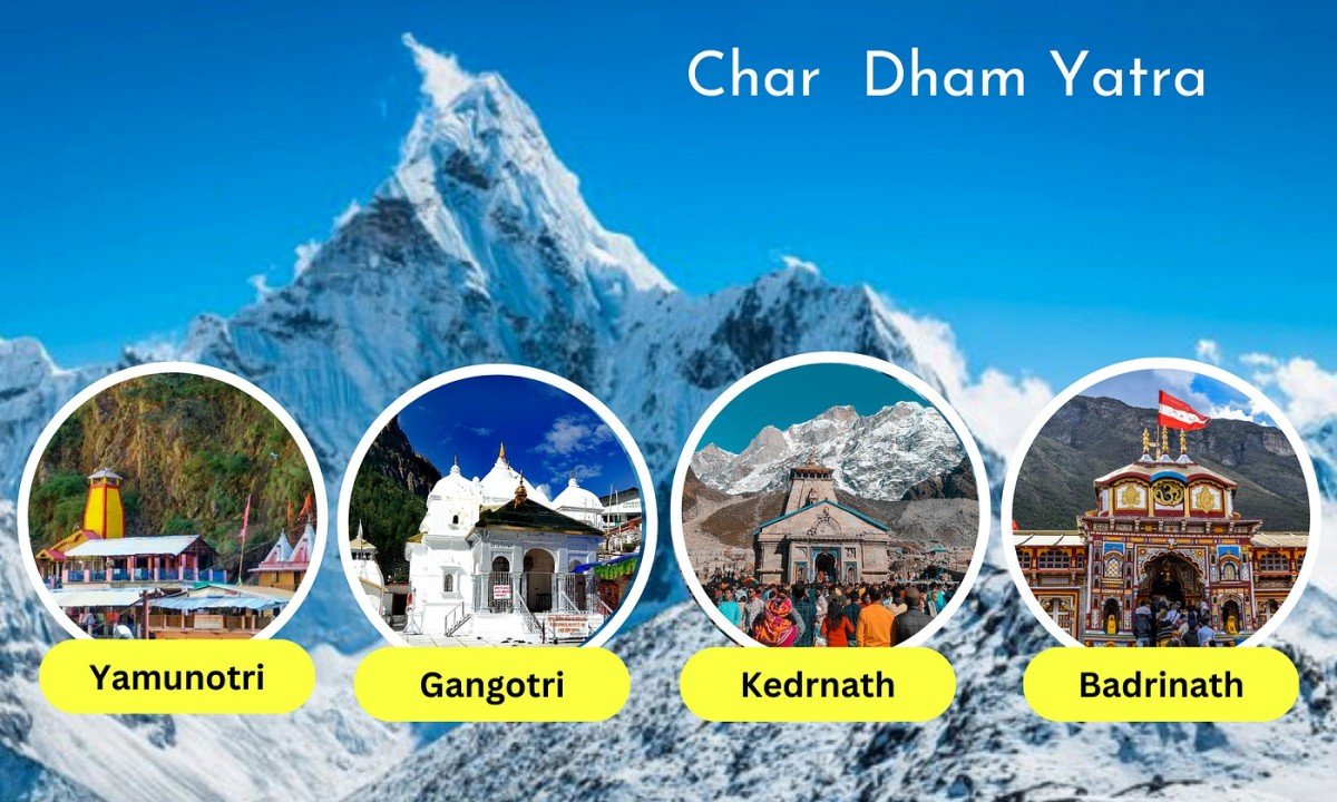 Himalayan pilgrimage trip covering Gangotri, Kedarnath, and Badrinath in Uttarakhand, India